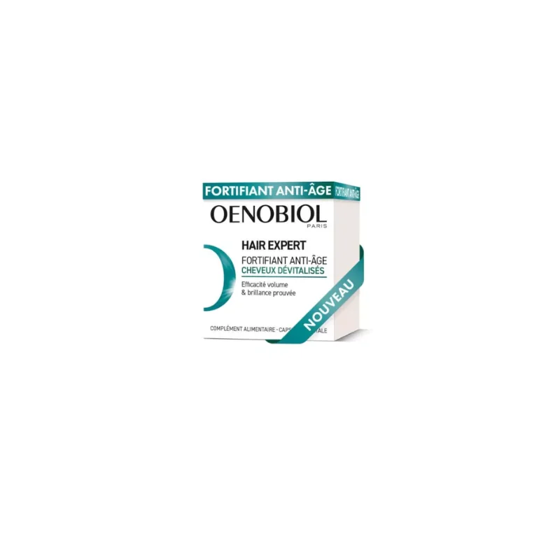 OENOBIOL HAIR EXPERT - Fortifiant Anti-Âge - Cheveux Dévitalisés - 30 Capsules