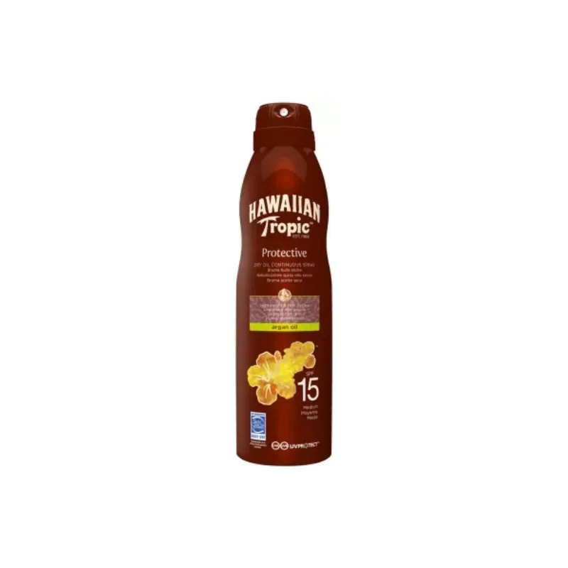 Hawaiian Tropic Protective Brume Huile Sèche SPF15 177 ml