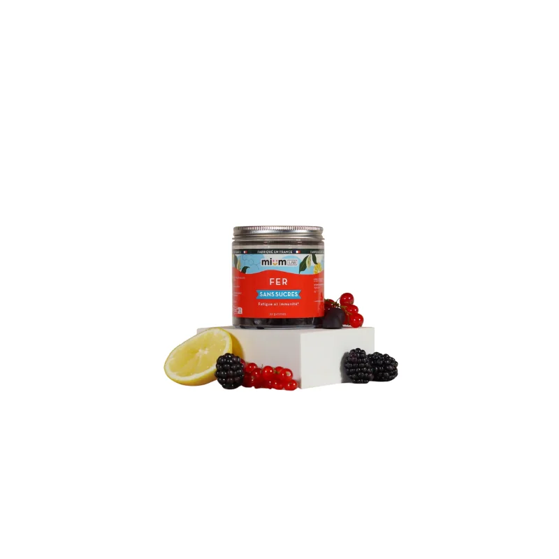 MUIMLAB Fer Gummies sans sucres 42 gummies