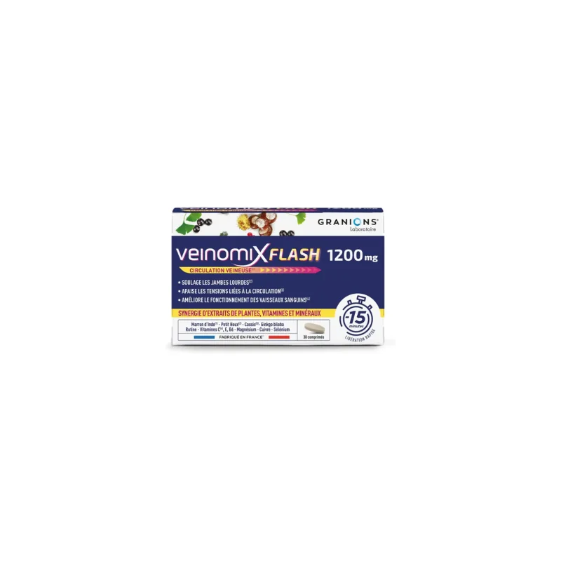 GRANIONS VEINOMIX FLASH 1200mg 30 Comprimés