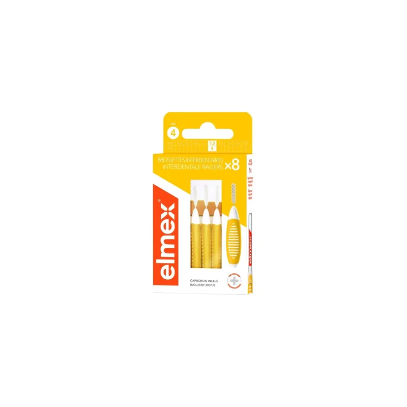 ELMEX Brossette Interdentaire Taille 4 1.3mm, 8 Unités