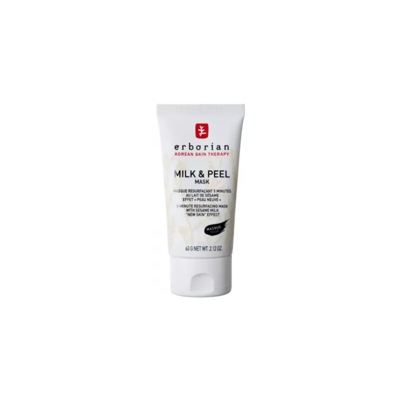 Erborian Milk & Peel Masque Resurfaçant 5 Minutes au Lait de Sésame 60 g