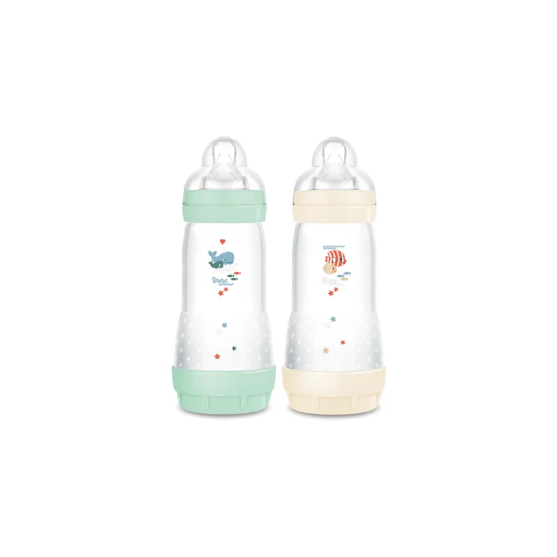 MAM Easy Start Anti-Colique 4+ Mois Biberon Débit Rapide 320ml x2