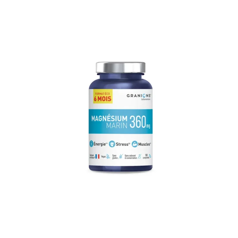 Granions magnésium marin 360mg 180 comprimés