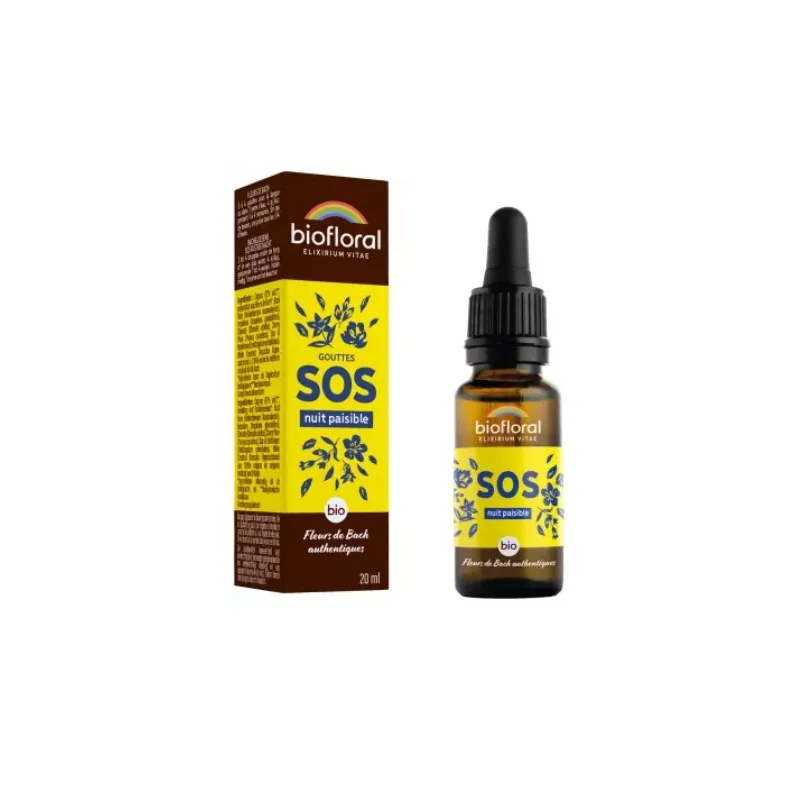 Biofloral Gouttes SOS Nuit Paisible Bio 20 ml