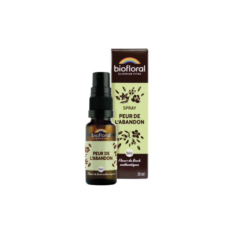 Biofloral - FLEURS DE BACH Peur de l'Abandon BIO - Spray 20ml