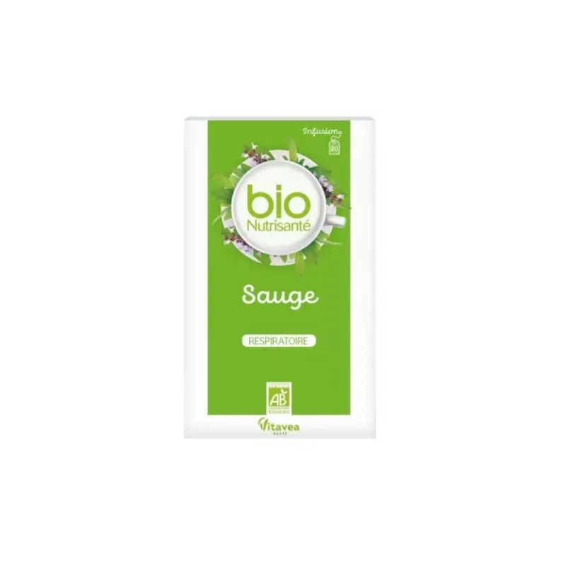 Vitavea Infusion Sauge Respiratoire Bio 20 Sachets