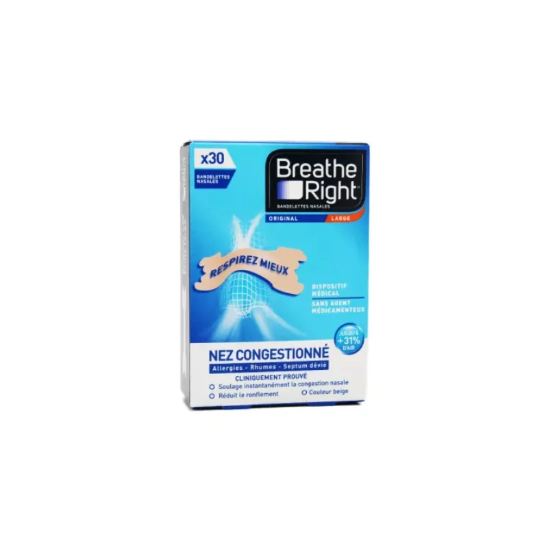 BREATHE Right Bandelettes Original Large 30 Bandelettes
