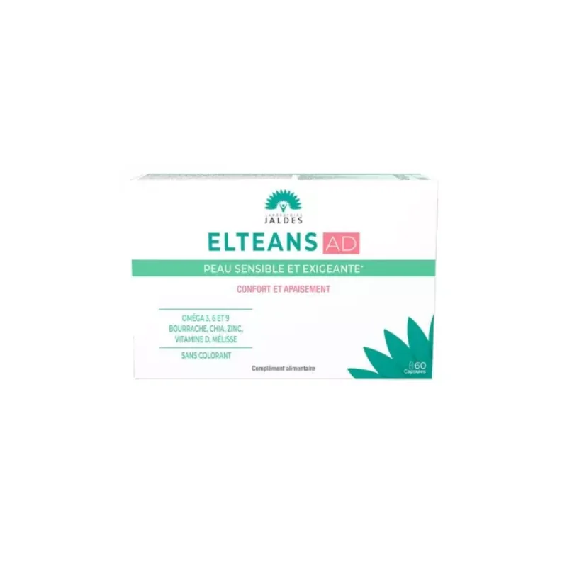 Jaldes Elteans AD Peau Sensible et Exigeante 60 Capsules