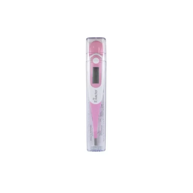 Biosynex Exacto Thermomètre Souple & Rapide - Couleur : Rose