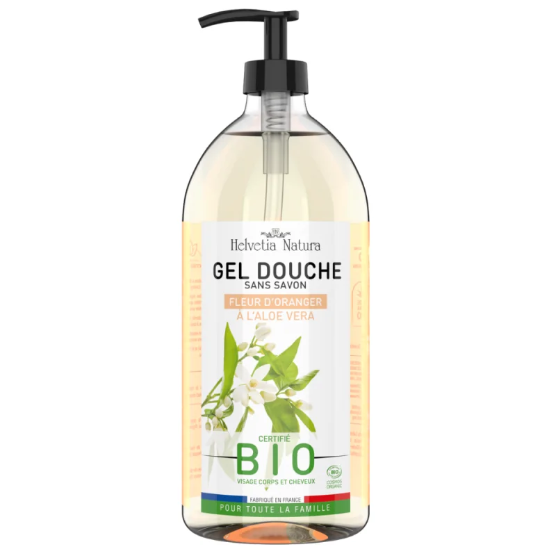 Helvetia Natura Gel douche fleur d'Oranger BIO - 1L