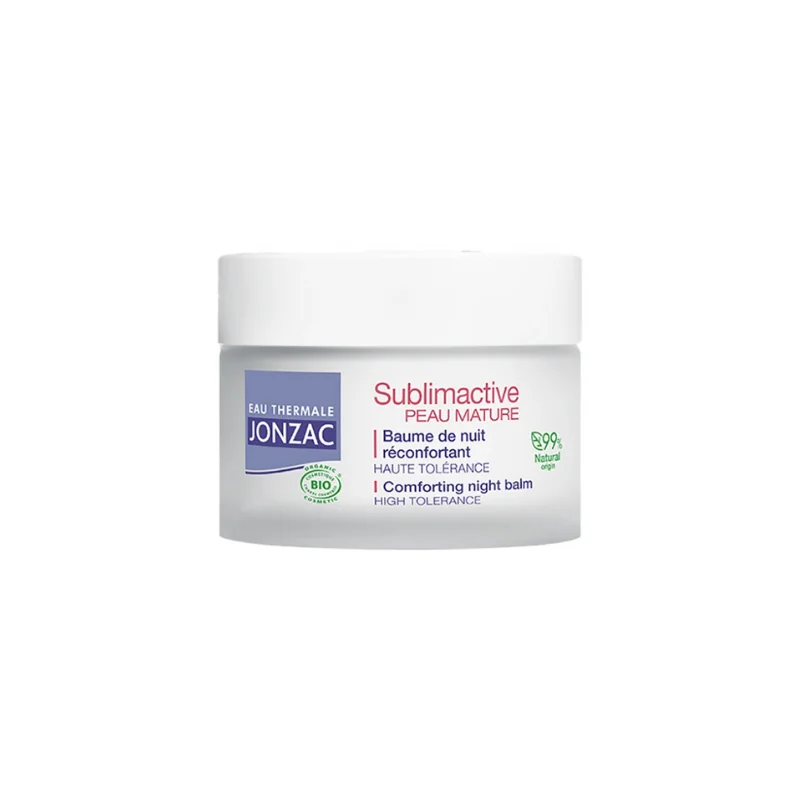 Eau Thermale Jonzac Sublimactive Peau Mature Baume de Nuit Réconfortant Bio 50 ml
