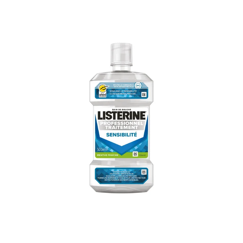 LISTERINE Bain De Bouche Traitement Sensibilite 500 ml