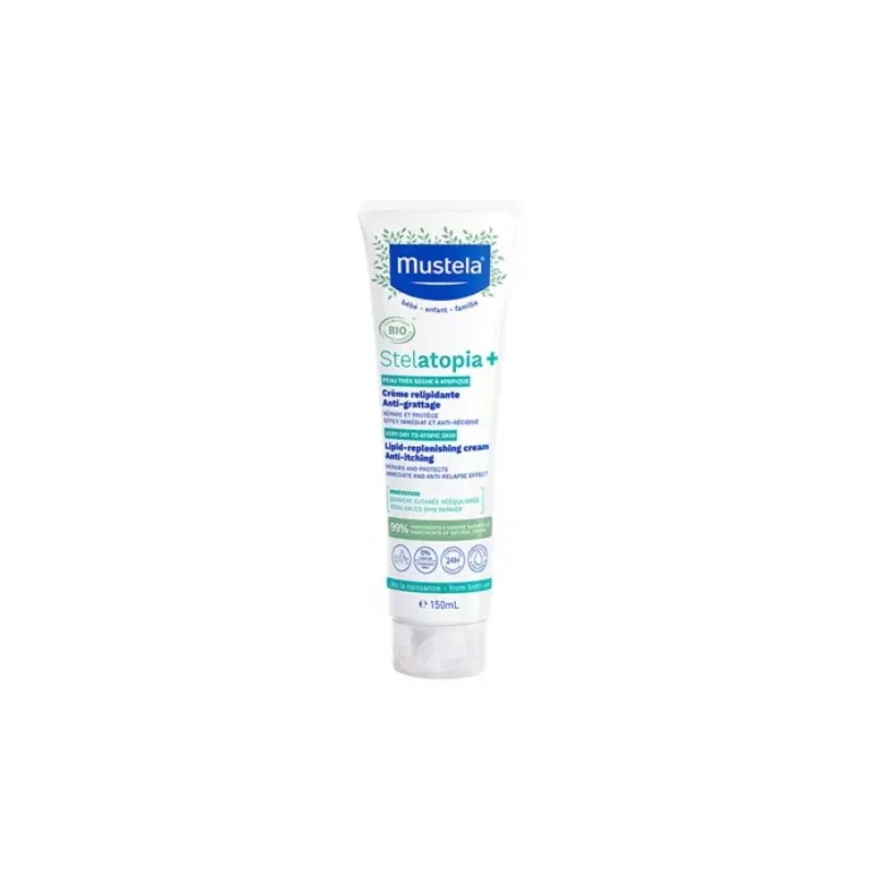 Mustela Stelatopia+ Crème Relipidante Anti-Grattage Bio 150 ml