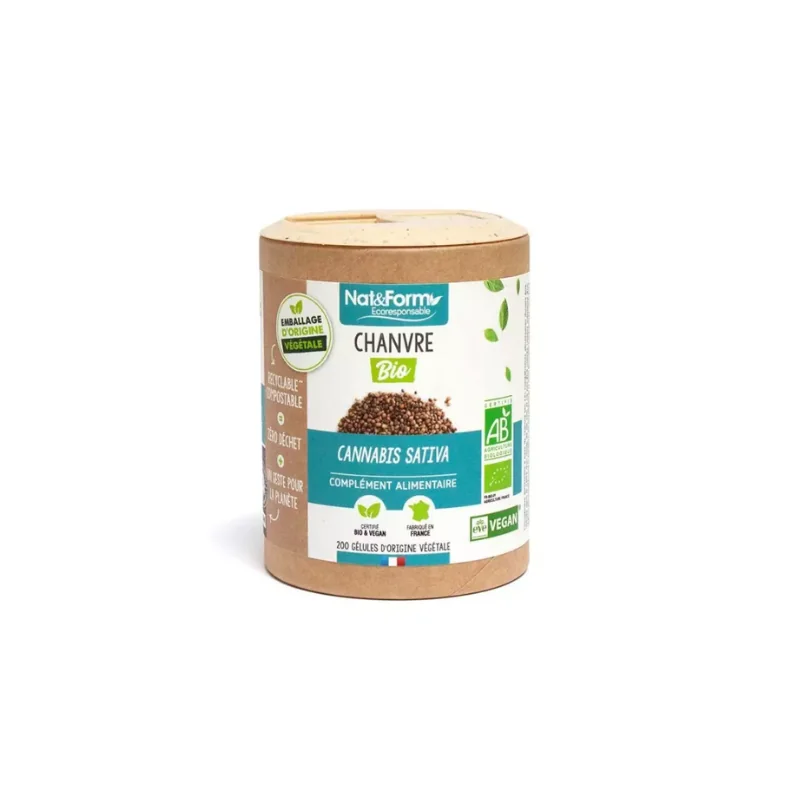 Nat&Form Chanvre Bio - 200 gélules
