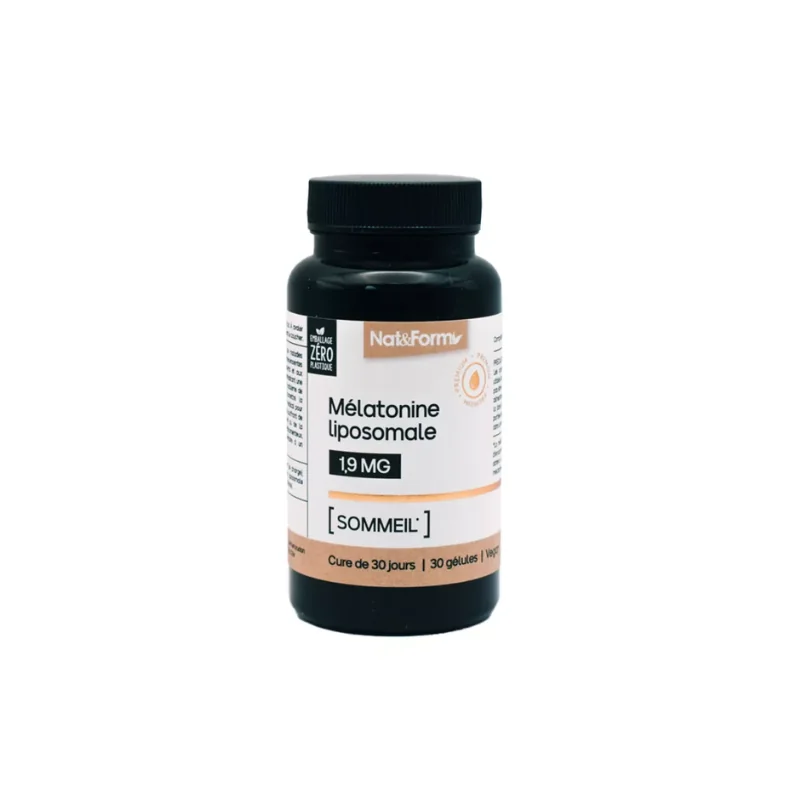 Nat & Form Nutraceutique Mélatonine Liposomale 30 Gélules