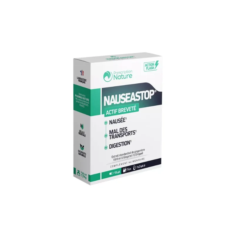 Prescription Nature Nauseastop 15 Gélules