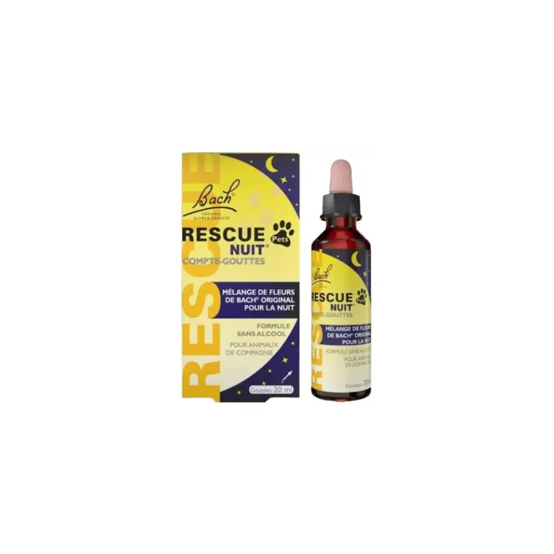 Rescue Bach Pets Compte-Gouttes Nuit 20 ml