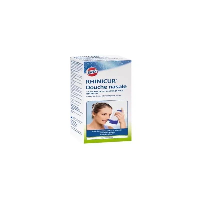 Rhinicur Douche Nasale + Sel de Rinçage Nasal 4 sachets
