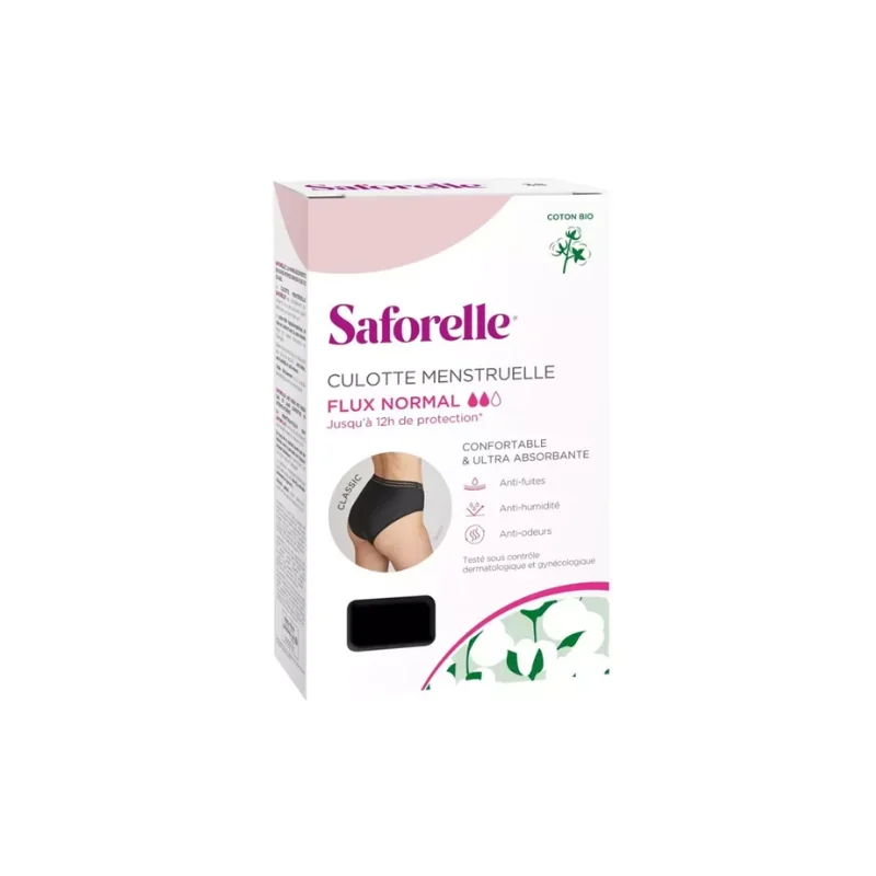 Saforelle Culotte menstruelle Classic - Flux normal - Taille 42