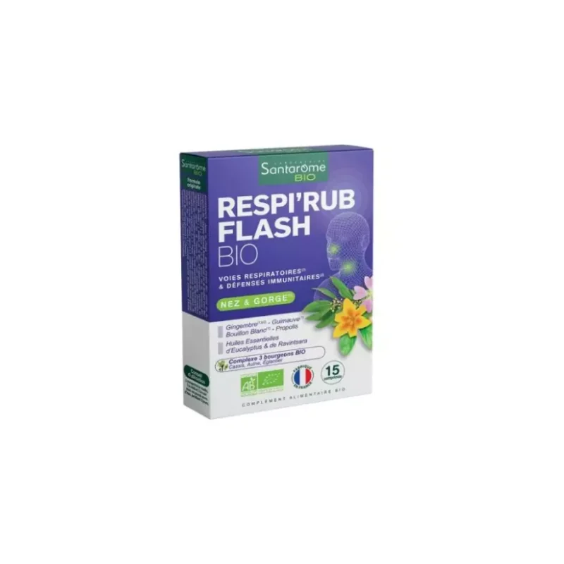 SANTAROME Respi'rub flash nez et gorge bio