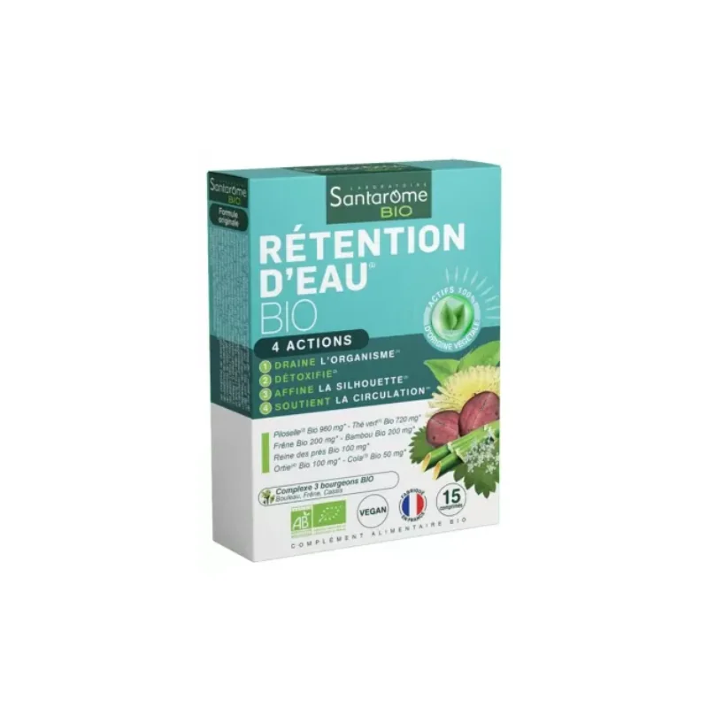 Santarome Rétention d'Eau Bio 15 Comprimés