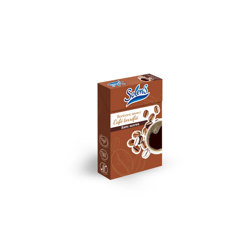 SOLENS Bonbons Café Sans Sucres, 50g