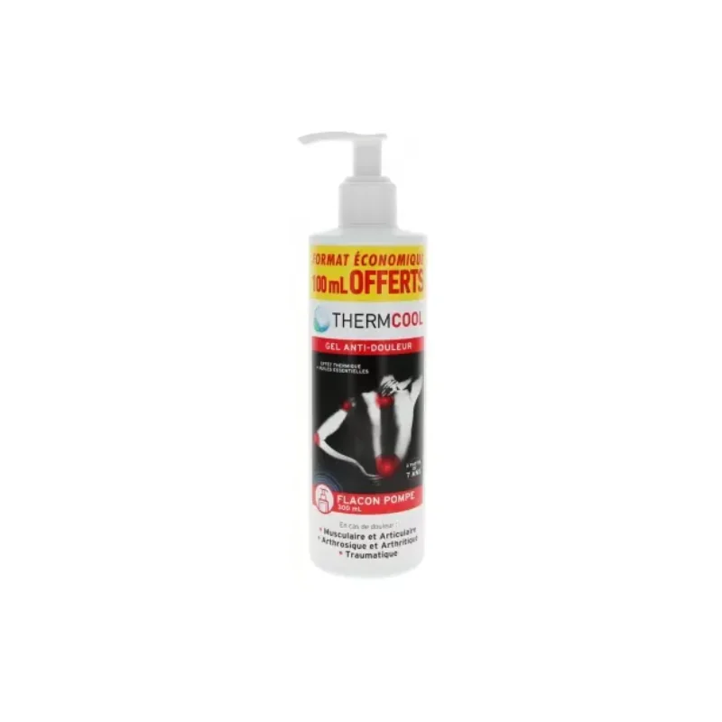 Thermcool Gel Anti-Douleur 200 ml + 100 ml Offert