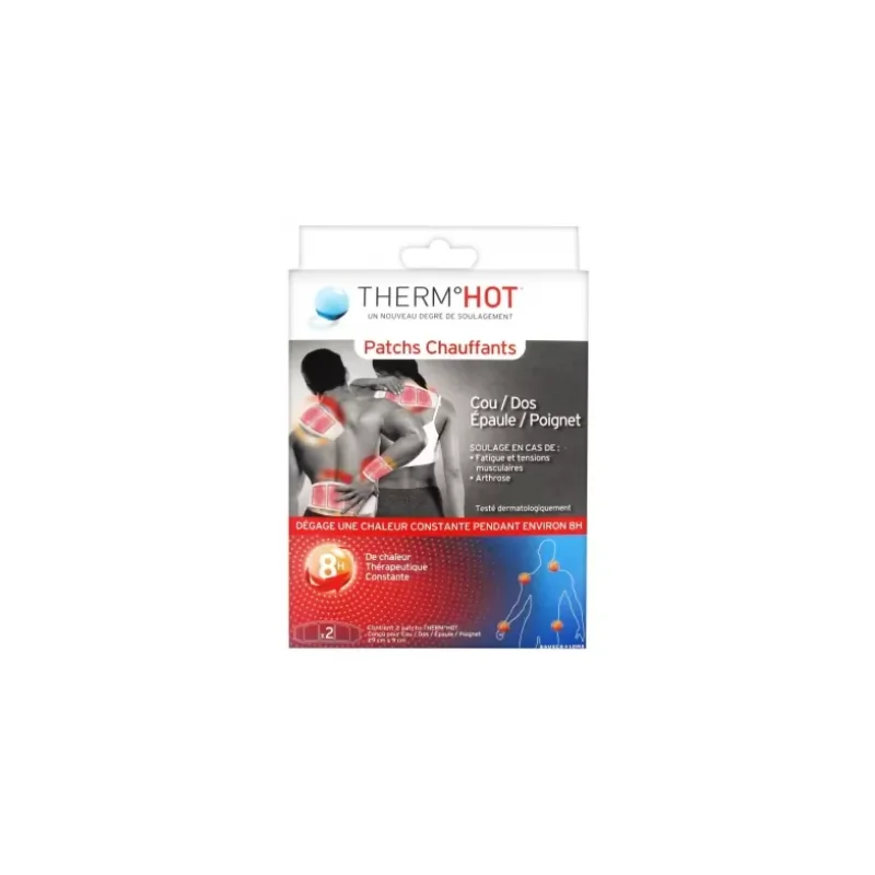 Thermhot 2 Patchs Chauffants Cou/Dos/Épaule/Poignet