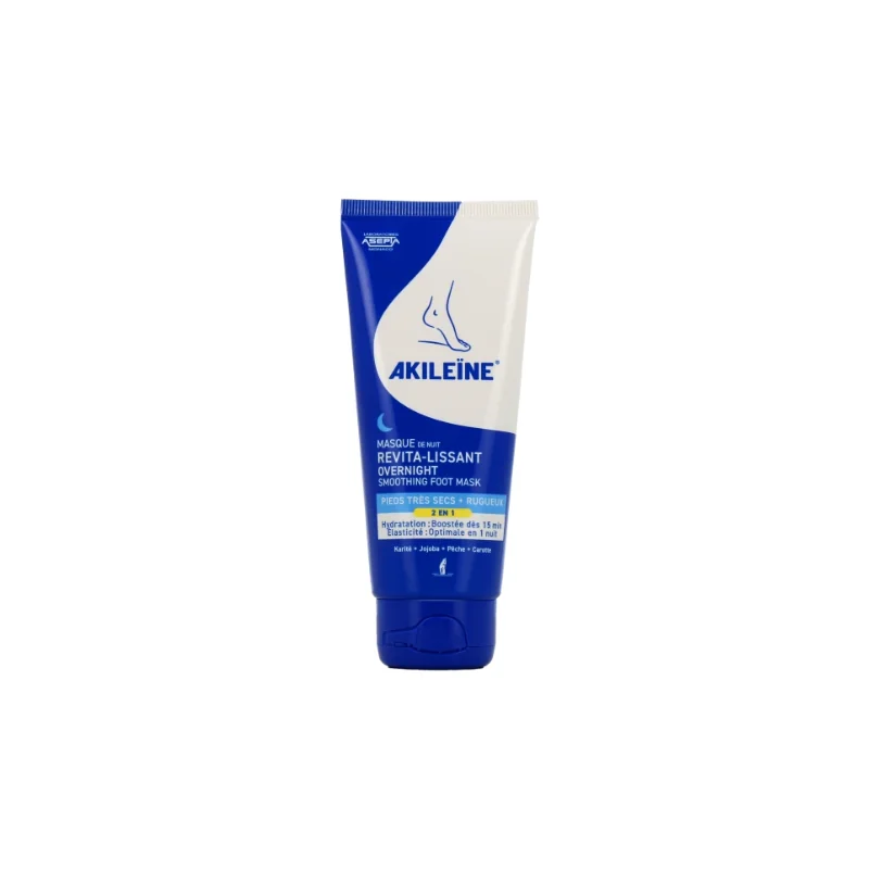 Akileïne Masque de Nuit Revita-Lissant Pieds Très Secs 100ml