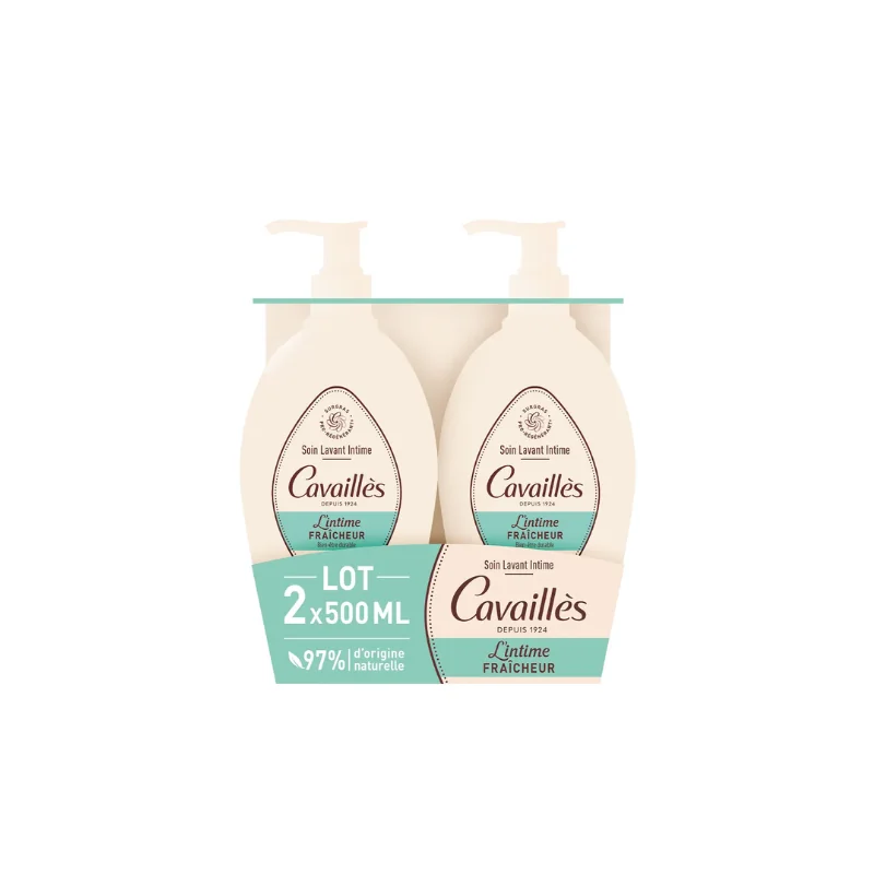 Rogé Cavaillès Intime Soin Lavant Naturel Fraicheur 2x500ml