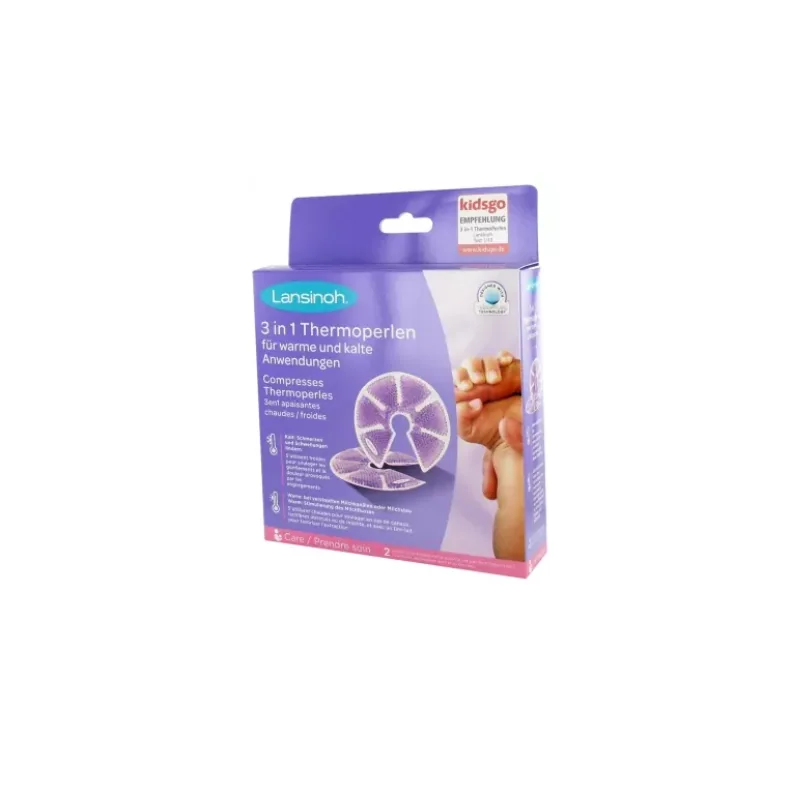 Lansinoh Compresses Thermoperles 3 en 1 Apaisantes Chaudes/Froides