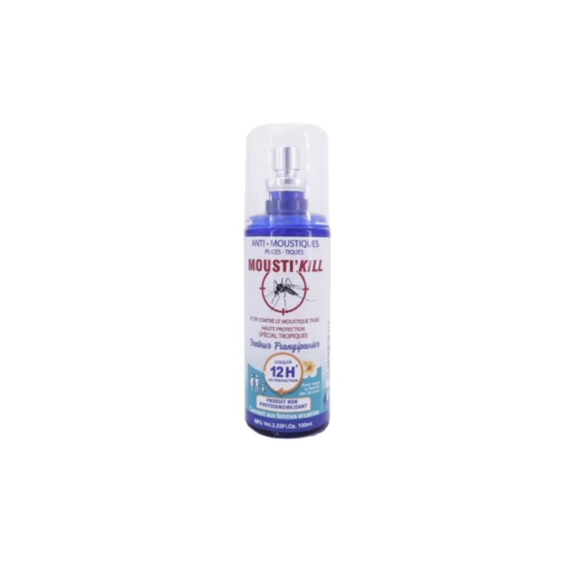 Mousti'Kill Anti-moustiques Puces Tiques Frangipanier - 100ml