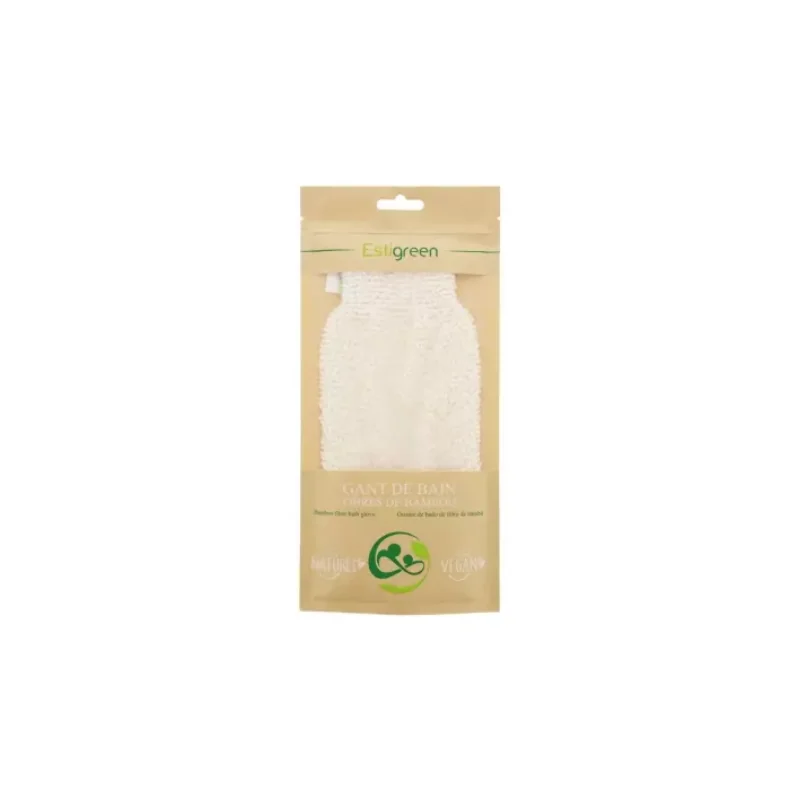 Estigreen Gant de Bain en Fibres de Bambou