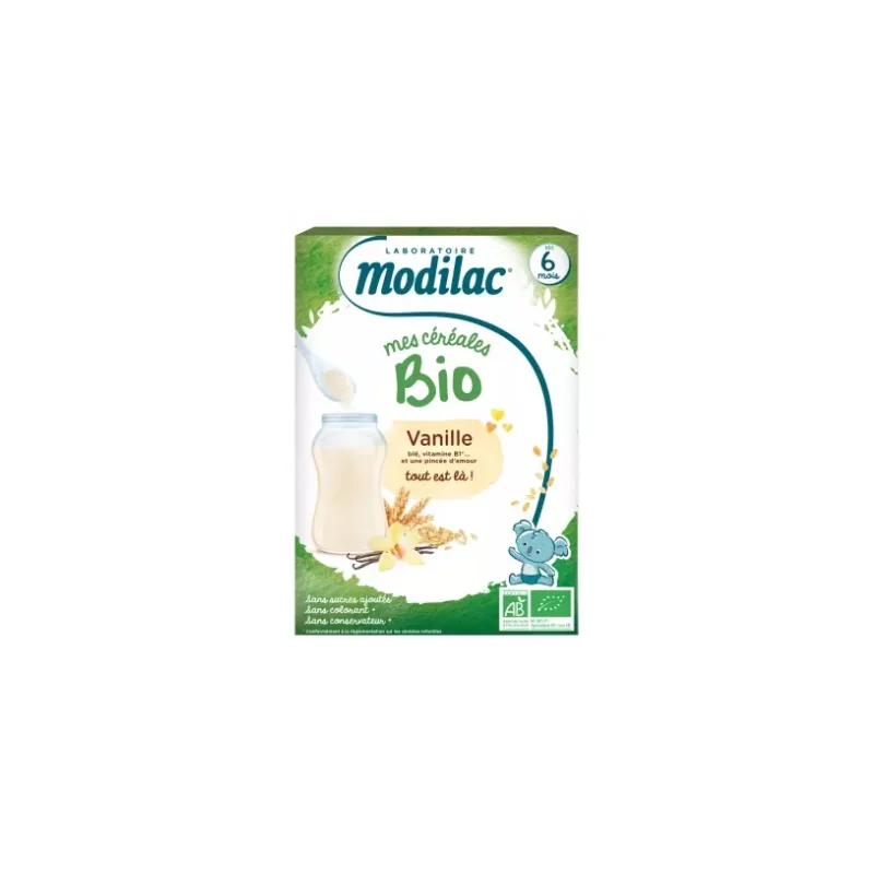 Modilac Mes Céréales Bio Dès 6 Mois Vanille 250 g