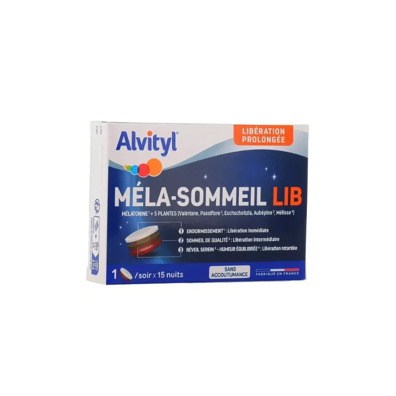 Alvityl Méla-Sommeil LIB - 15 comprimés