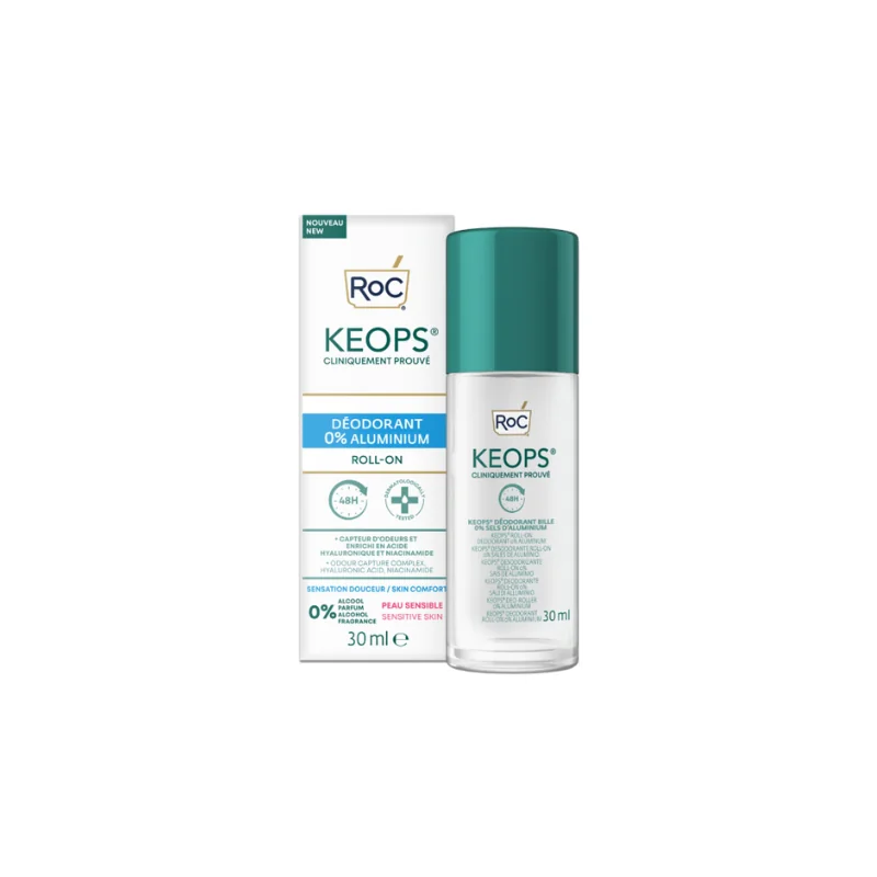 KEOPS Deodorant Roll On 0% Aluminium, 30ml