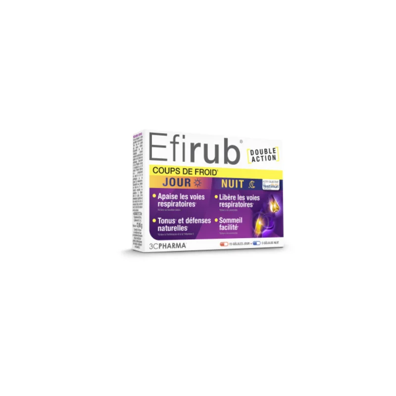 Efirub Jour / Nuit Comprimés Les 3 Chênes