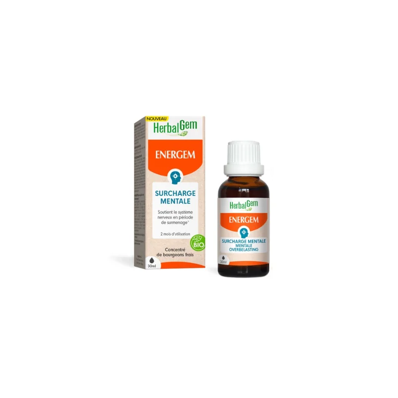 Herbalgem Energem surchage mentale BIO 30 ML