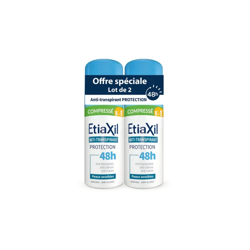 Etiaxil Anti-Transpirant Déodorant Compressé Protection 48h 200ml