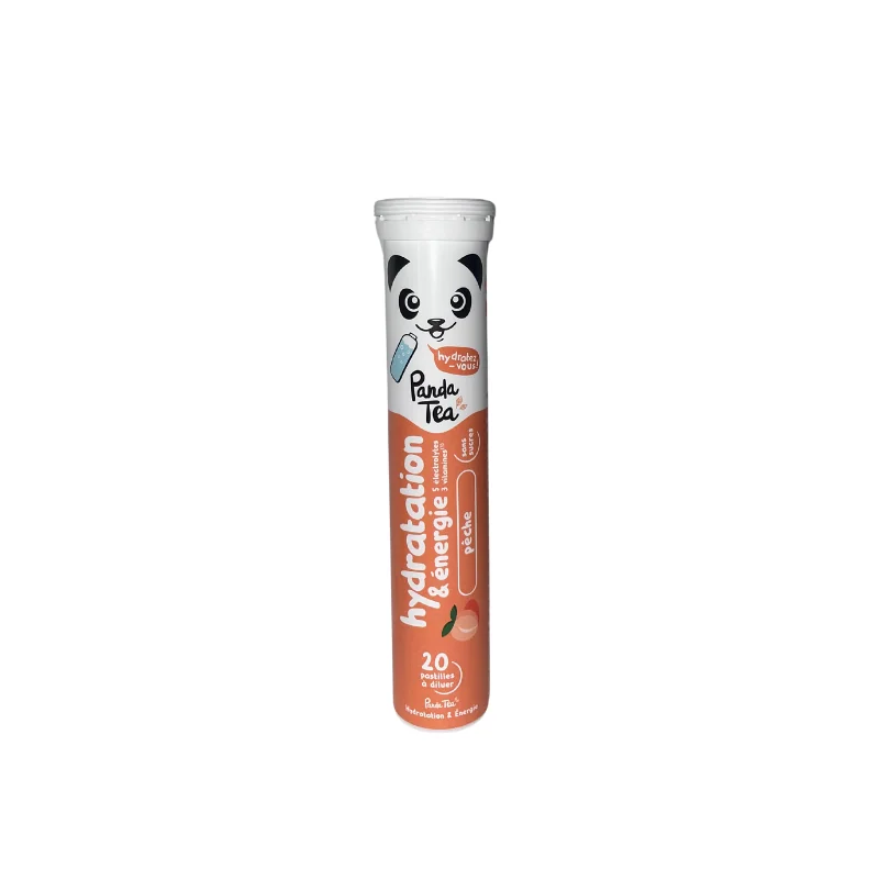 Panda Tea hydratation & énergie 20 pastilles Pêche