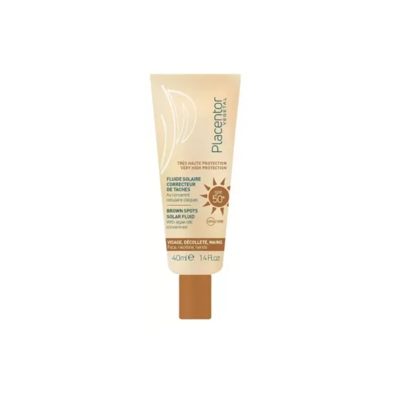 Placentor Végétal Fluide Solaire Correcteur de Taches SPF50+ 40 ml