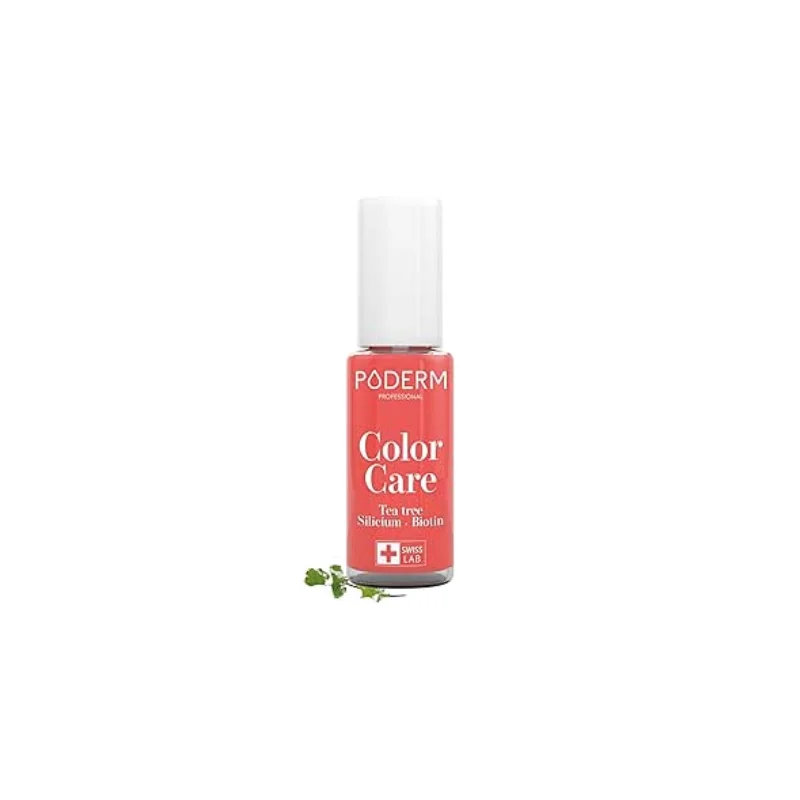 Poderm Color Care vernis Tea tree Rouge Puissant 8ml