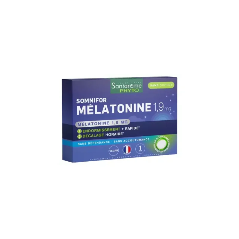 Santarome Somnifor Mélatonine 1,9 mg 30 Comprimés