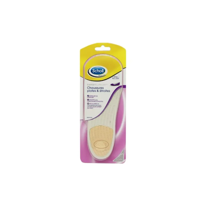 SCHOLL ACTIVGEL Semelles Chaussures Plates et Etroites