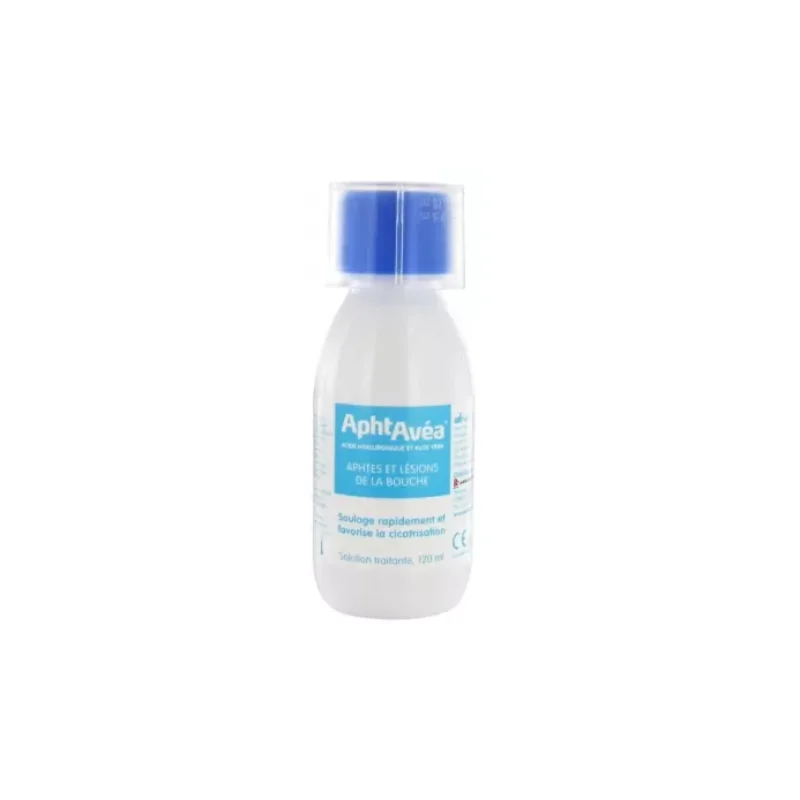 AphtAvéa Acide Hyaluronique Et Aloe Vera Solution Traitante 120 ml
