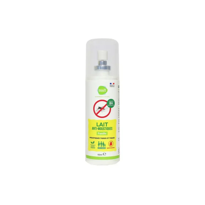Lait anti-moustiques tigres et tiques famille 100ml