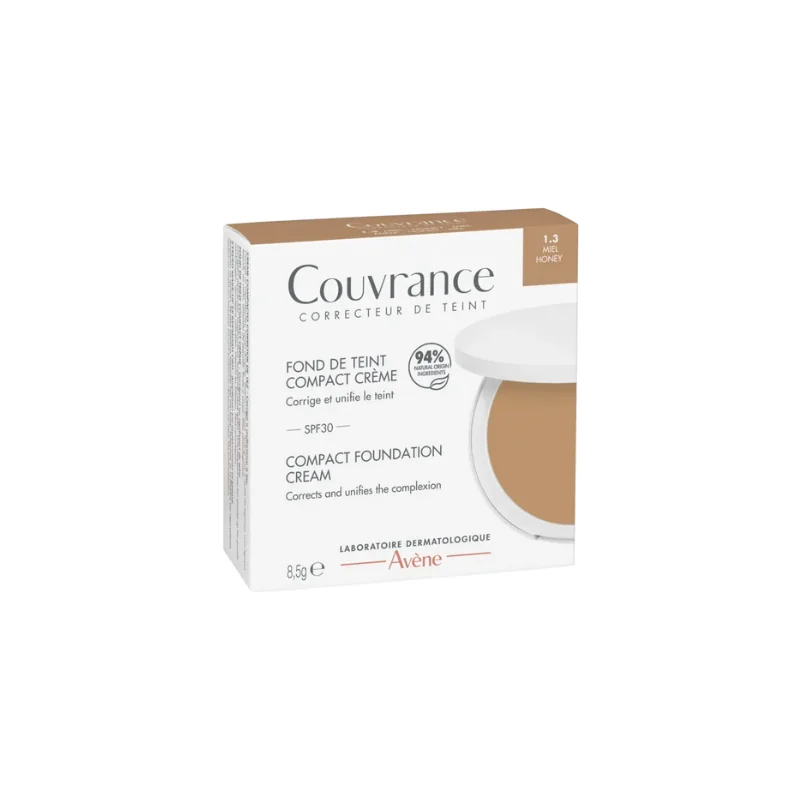 Avène couvrance Fond de Teint Compact Crème 1.3 Miel