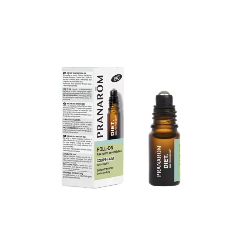 Pranarôm Aromaboost Diet Roll-On aux Huiles Essentielles Bio 5 ml
