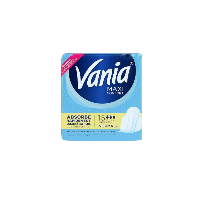 Vania Maxi Confort Normal+ 16 Serviettes